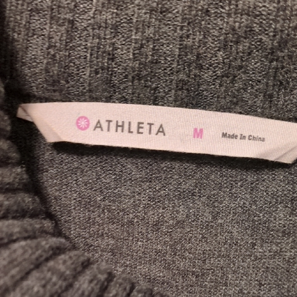 Athleta Heather Gray Knit Top - Picture 2 of 3